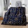 Egyptian Pictograph Symbol Printed Blanket Picnic Blanket Warm Flannel Blankets Home Bed Linings Blankets for Beds Birthday Gift
