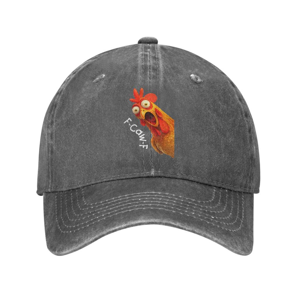 F Caw F Rooster Funny Bird Fcawf Casual Baseball Cap For Men Adult Summer Sport Trucker Hat Y2k Cute Adjustable Snapback Cap