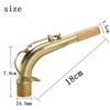 B65 Sax Bend Gât pentru saxofon alto Alamă antică Material termoizolant fabricat cu duză de 24,5 mm