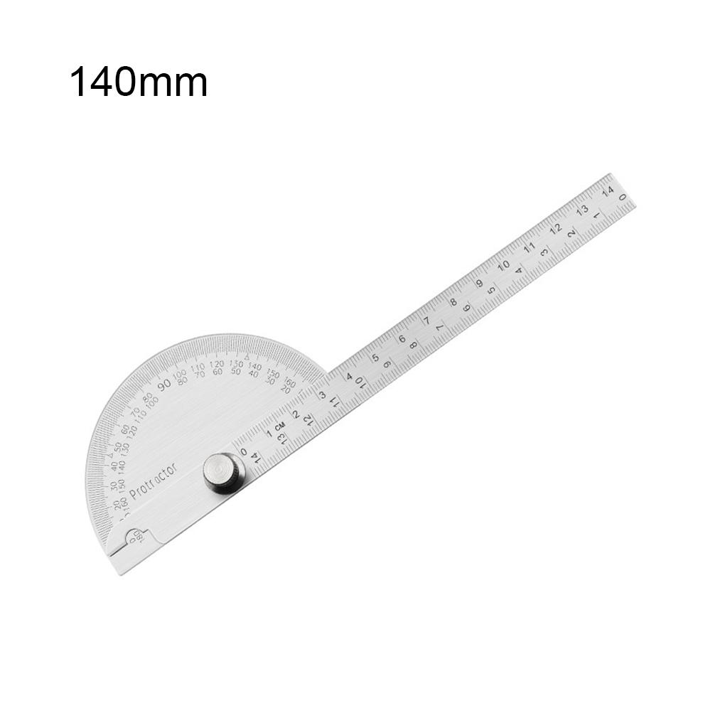 180° Protractor Woodworking Worker Stainless Steel Adjustable Rotary Measuring Tools Measurement Gauge Measure Tool Device