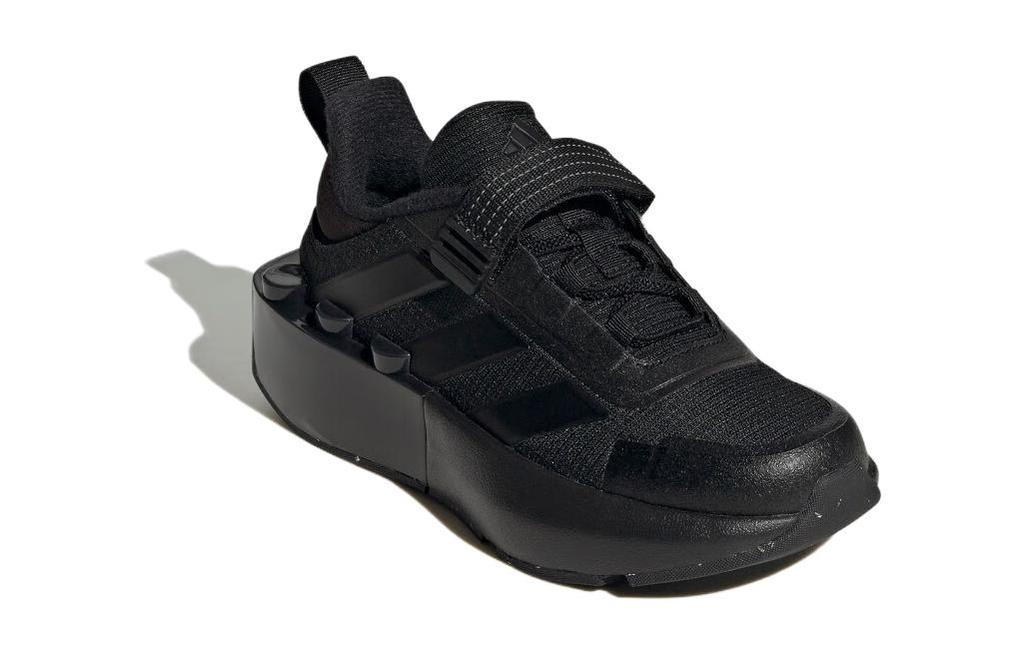 adidas Tech Runner  LEGO X  Little Kid 'Triple Black' ID9529