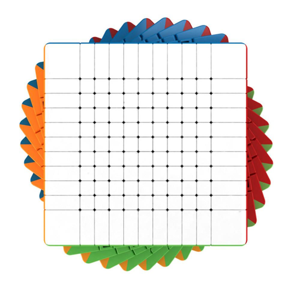 11X11 Cube Moyu Cubing Classroom Meilong 11X11 Magic Cube Stickerless Plastic 11 Layer Puzzle Speed Magic Cube Toys Brain Teaser