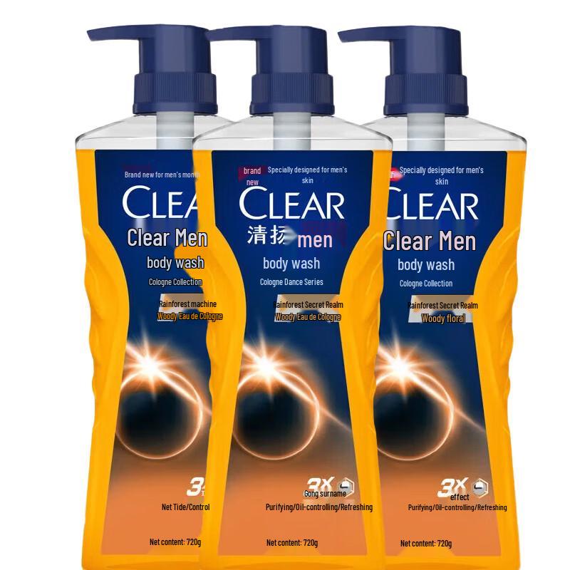 

Clear Men Rainforest Serene Cologne Shower Gel (3x720g)