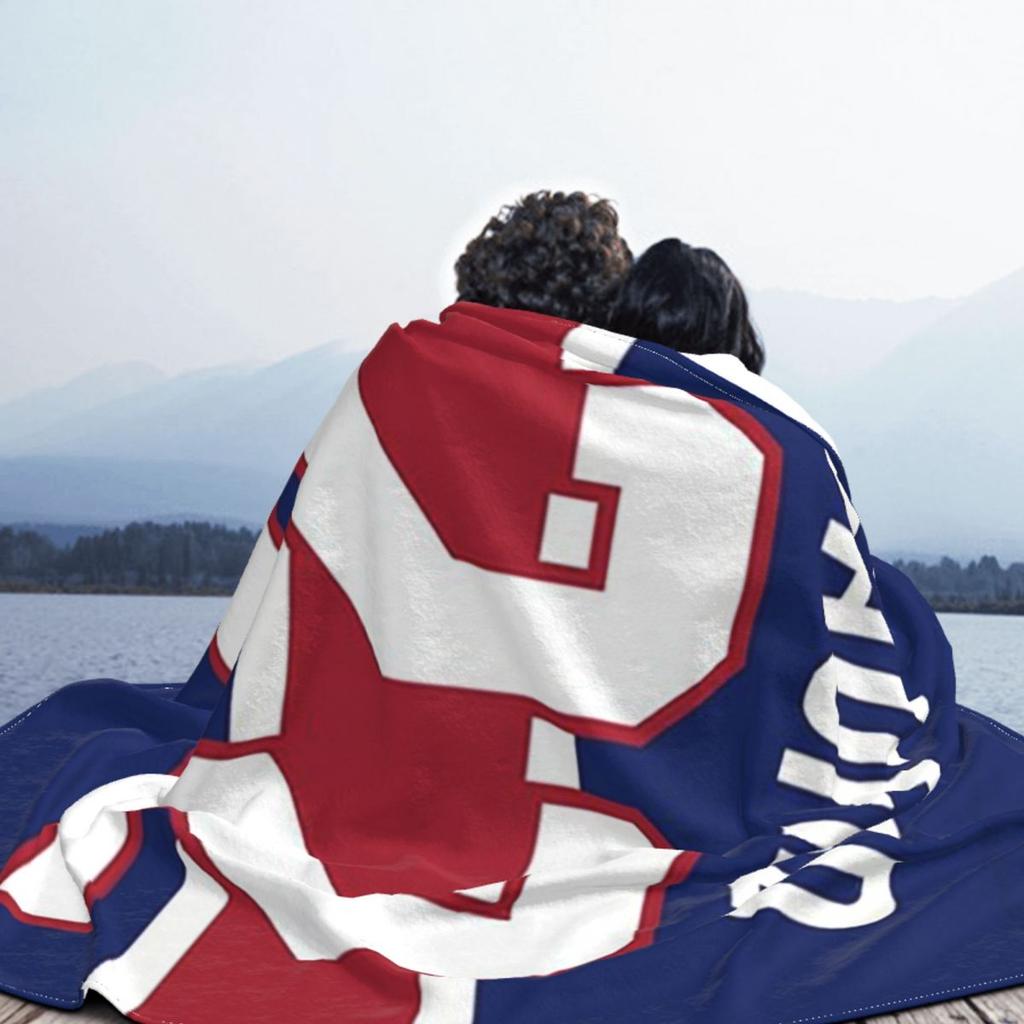 Cole Caufield Jersey Blanket Soft Warm Flannel Throw Blanket Cover for Bed Living room Picnic Travel Home Couch