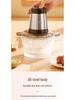 Multi-functional Electric Meat Grinder and Garlic Paste Maker with Visible Glass Bowl