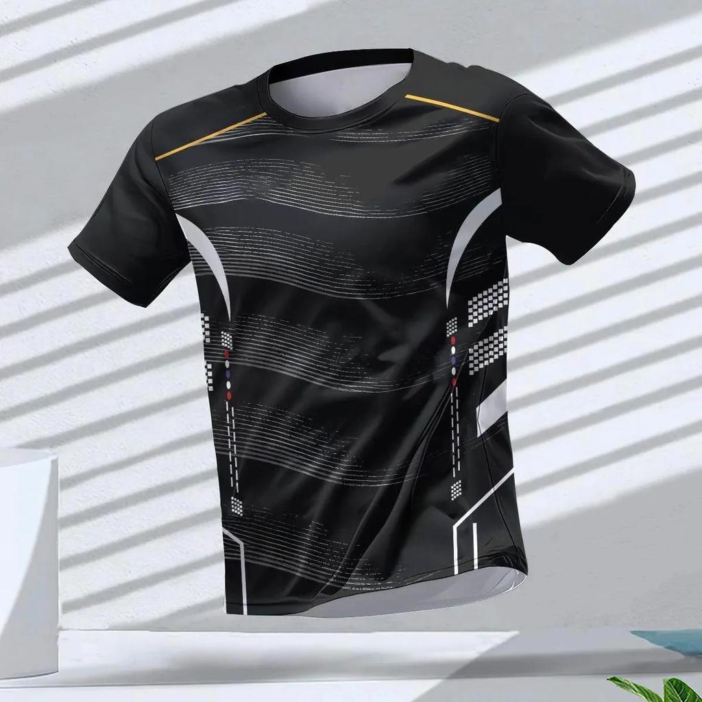 Men's T-shirts Sport Running T-shirt Men Quick-drying Breathable Short Sleeve Round Neck Gym Top Outdoor Workout Men Clothing