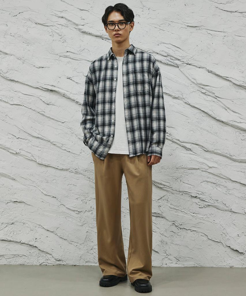 SIGNATURE [2Pack] Single-Pleat Wide Banded Slacks [4 Colors]