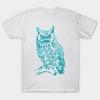 Unisex Fashion TShirt Blue Owl Print TShirt Plus Size S-5XL T-Shirt 100%Cotton Tops O Neck Short Sleeve Tees