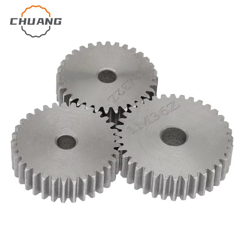 51T/52T/53T/54T/55T/56T/57T/58T/59T/60Teeth 1 M Spur Gear SC45# Carbon Steel Material Cylindrical Gear Transmission Accessories