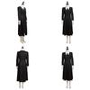 Die Addams Family Wednesday Cosplay Kostüm Schwarzes Kleid Halloween Party