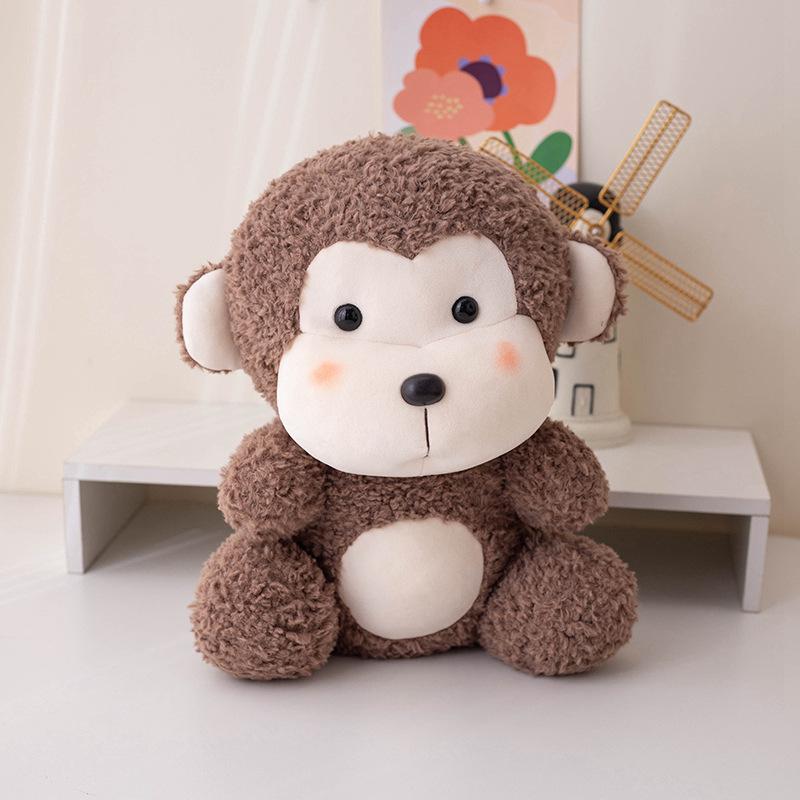 New Product Obedient Doll Cute Hippo Monkey Animal Plush Toy Monkey Cloth Doll for Children Holiday Gifts