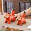 Little Fox Ceramic Ornament - Creative Home Decor for Living Room and TV Cabinet