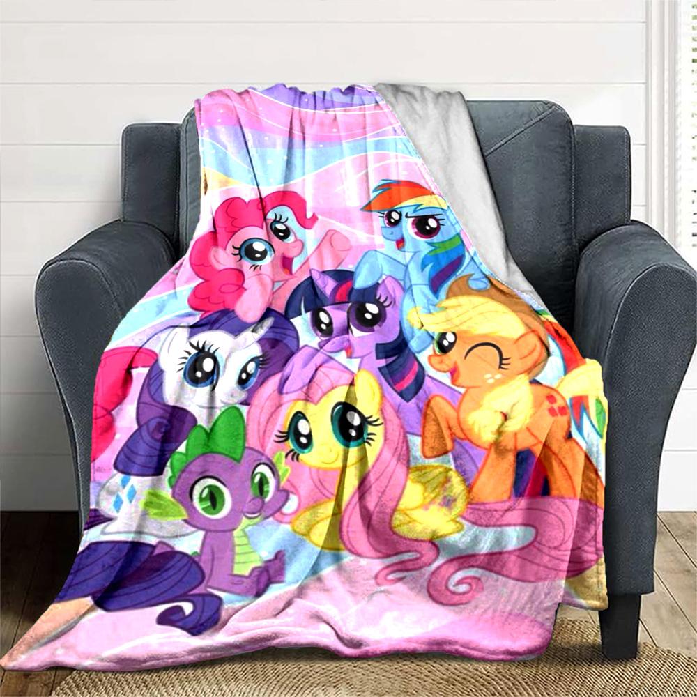 My little pony Print Flannel Blanket High Quality Warm Comfortable Cover for All Seasons Perfect for Gifts Home Decor