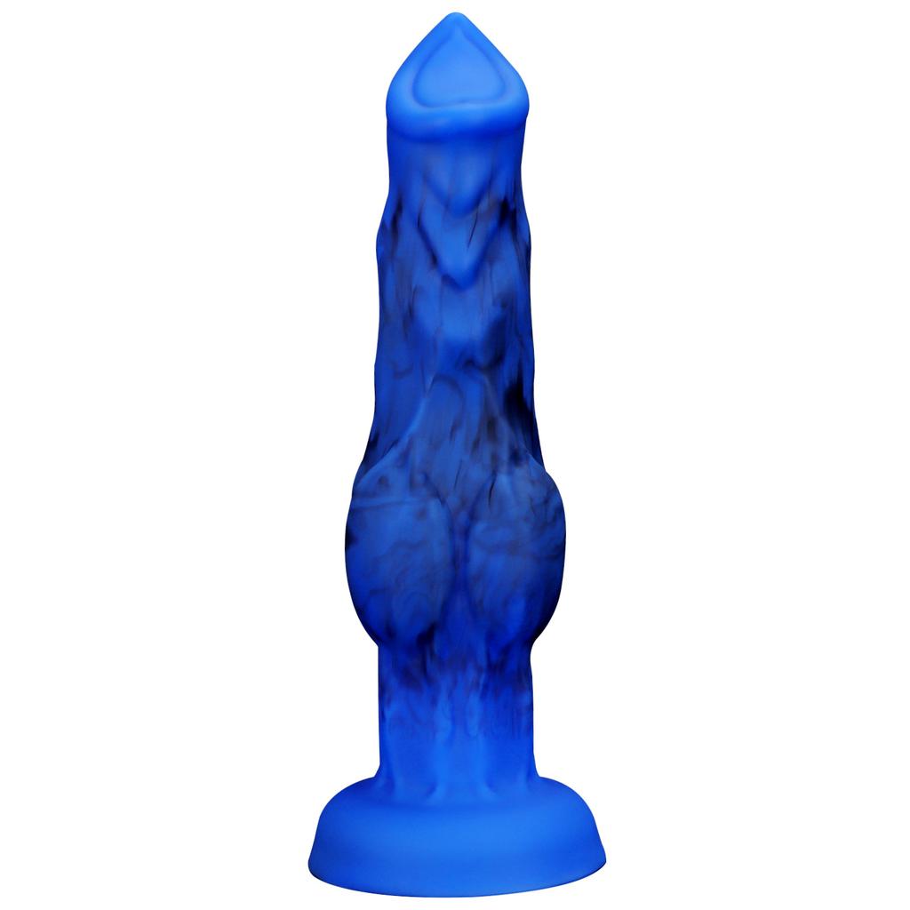 Liquid Silicone Shaped Makeup Simulation Dog Dildo Anal Dilation Penis Female Masturbation Product