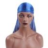 Elastic Men Women Chemo Cap Pre-Tied Headwrap Bandana Silk Durag Pirate Hat Turban Hijab