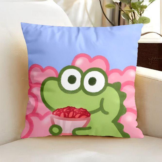 

Matcha Dandan Pillow Dormitory Office Decoration Removable Sofa Bedroom Backrest Lumbar Pillow Square Pillow Flannel 45x45cm double-sided [without pillow core]