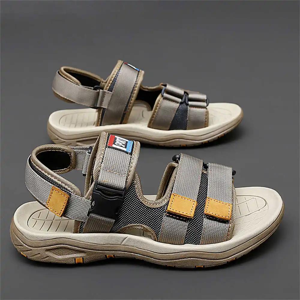 44-45 Fall All Black Sneakers Sea Slippers Men Shoes Hawaiian Men's Sandals Sport Baskette Runing Unique Best-selling