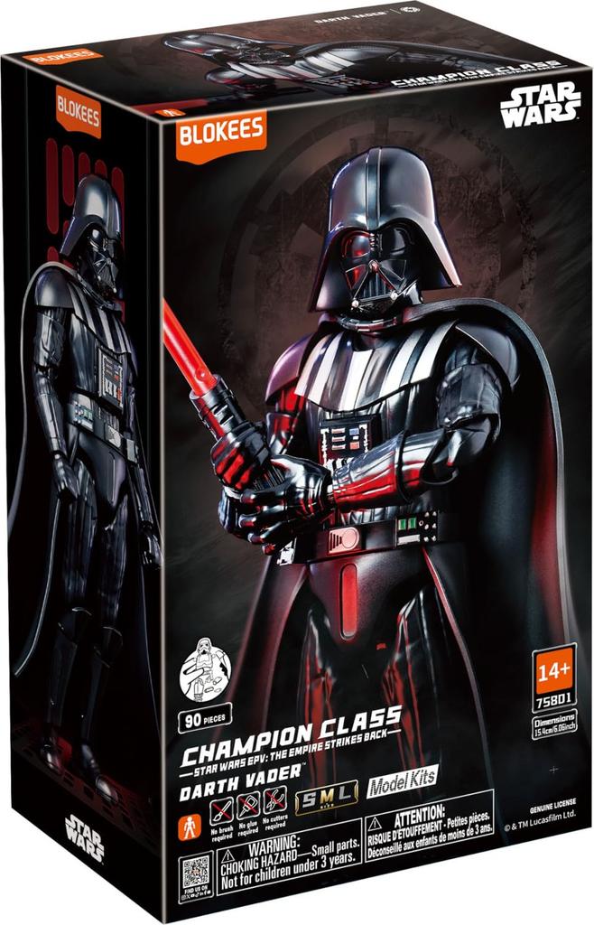 BLOKEES Doyusha MARVEL CHAMPION CLASS Series Star Wars The Empire Strikes Back CC01 Darth Vader 150mm Plastic Model Kit V (Approx. tall)