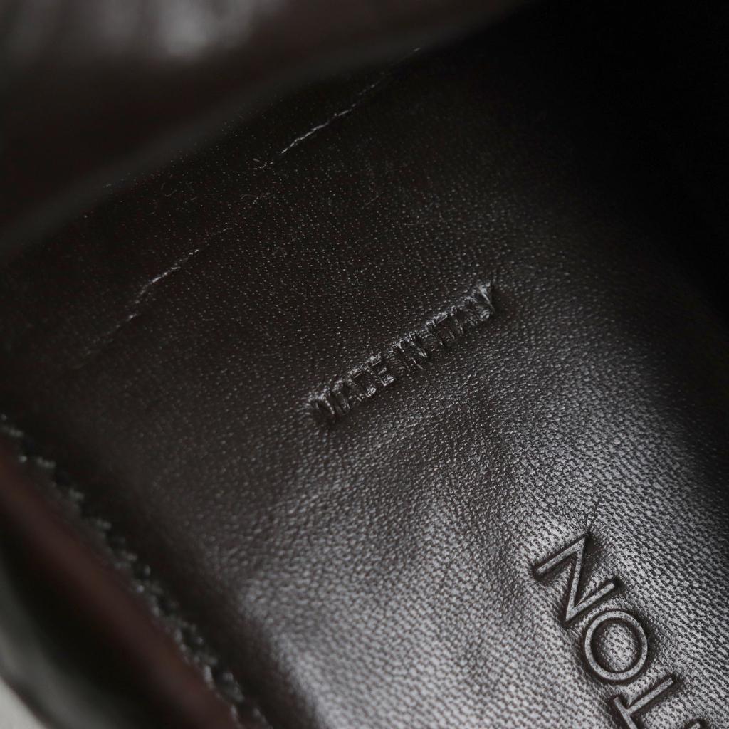 Pristine LOUIS VUITTON loafers Dark brown Crocodile mens 10 Used