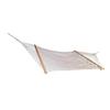 Mesh Hammock Brthable 350lb Load Bring Prevent Rollover Hand Woven Cotton Rope Hammock with Sprder Bar for Yard Patio