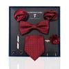 High-End Wedding Groom Tie Pocket Towel Corsage Gift Box Set Men'S Tie