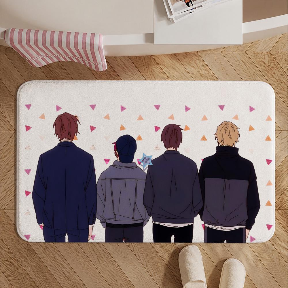 Anime-Cool Doji DanshiS Floor Mat Soft Non-Slip Bath Mat, Bedside Carpet, Absorbent Doormat for Home