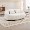 Bean Bag Sofa Lazy Sofa Durable Comfort Lounger High Back Chair for Adults and Children, Indoor & Outdoor, Soft Lounge Chair (Beige Chenille)