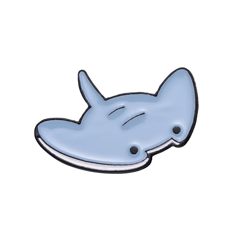 Cartoon Underwater Creatures Metal Pin Set: Whale, Starfish, Turtle