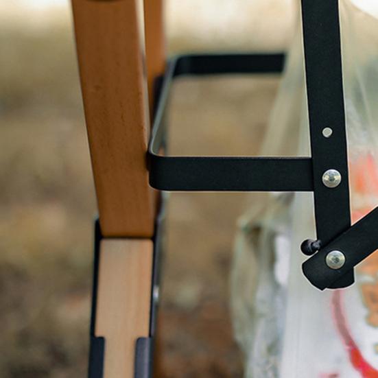 Garbage Bag Holder Foldable Versatile High Stability Space-saving Strong Load-bearing Iron Outdoor Camping Rubbish Bag Hanging Rack for Picnic