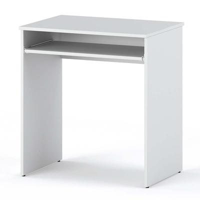 Kleiner weißer Computertisch 68 CM 1 Regal Gaming-Möbel Schule