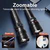 NEW 99000000LM Most Powerful LED Flashlight Rechargeable Type-c Flashlight Long Range Tactical Torch Light For Fishing Hunting