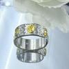 Seven-Grain Silver Prayer Ring: Adjustable, Embossed Design for Wealth & Blessings
