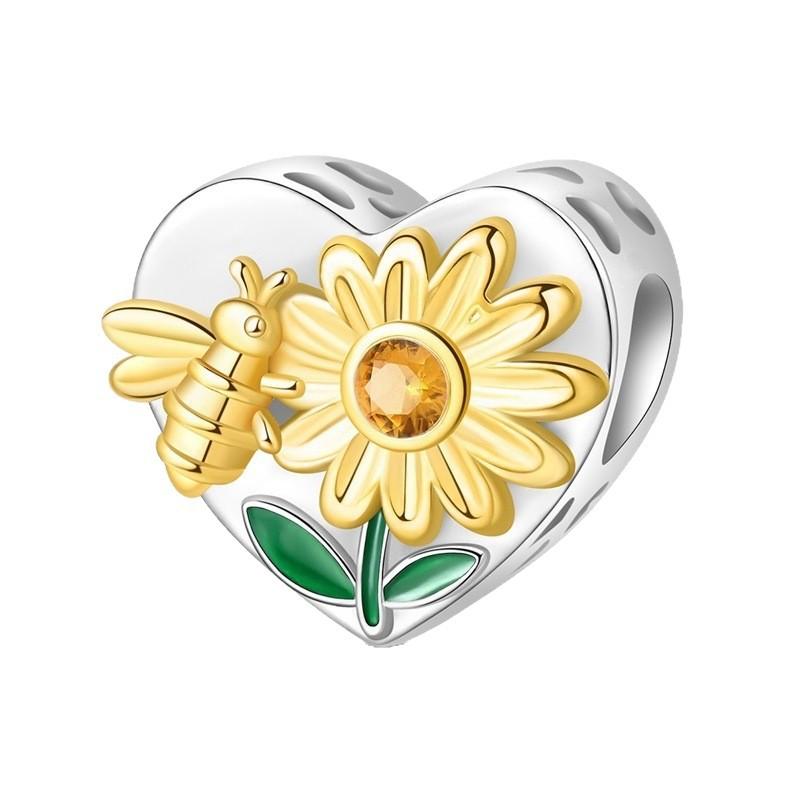 Charming Bee Hive Honey Pot Bead Charm for DIY Bracelet and Necklace Making
