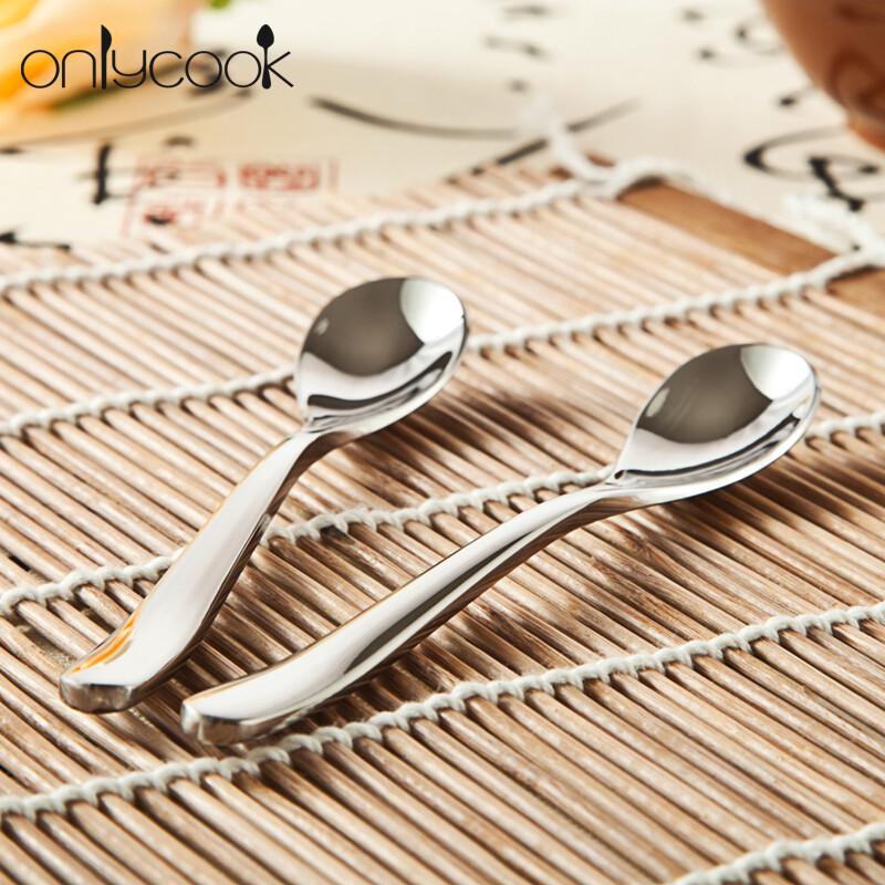 Onlycook Stainless Steel Long Handle Stirring & Dessert Spoons