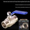 Large Flow 2-Piece Brass Ball Valve with Male/Female Threads for Water Pipes, Available In 1", 1.2", 1.5", and 2" Sizes