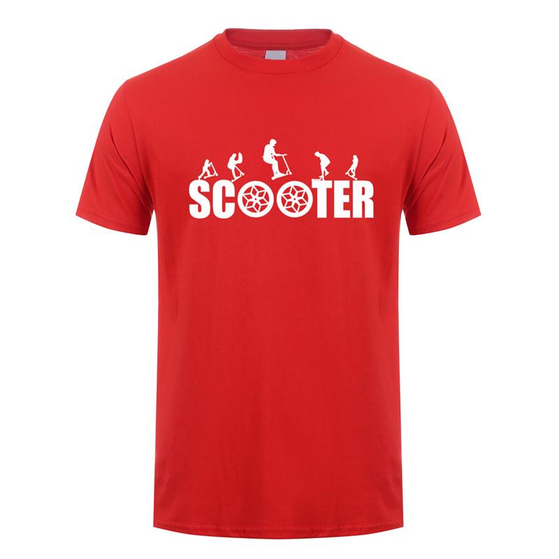 Stunt Scooter T-Shirt Sommer Herren Kurzarm Baumwoll-T-Shirt Cooles Herren T-Shirt JL-107