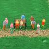 Colorful Plastic Miniature Figurine Models Set Of 100 In 1 To 200 Scale For Collectors