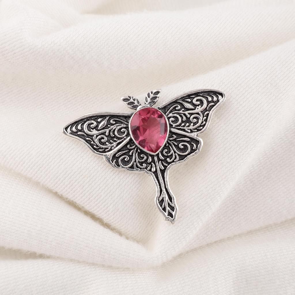 Pink Tourmaline Jewelry, 925 Solid Sterling Silver Gemstone Pendant, Handmade Jewelry, For Memorial Day