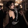 Full Finger Skull Gloves Elastic Cosplay Gloves High Quality Full Finger  Costume Role Playing