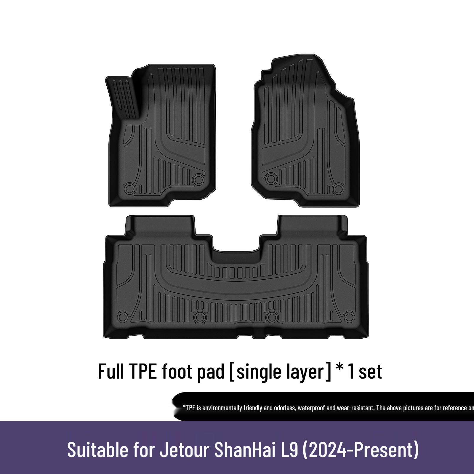Chery Jetour ShanHai L9 TPE Anti-Slip Floor Mats - Eco-Friendly, Wear-Resistant