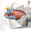 Dumbo,Elephant,Fantasy Theme Automatic Compact Folding Cute Umbrella - Portable and Durable, 8-Bone Iron Umbrella for All Weather0707079
