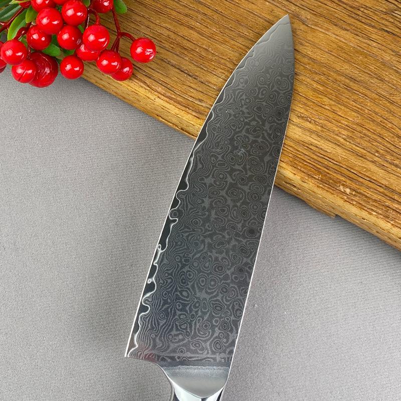 8 Inch Chef Knife 67-layers Damascus VG10 Steel Blade Slicing Vegetables Cleaver Meat Japanese Kitchen Sharp Knife Wood Handle