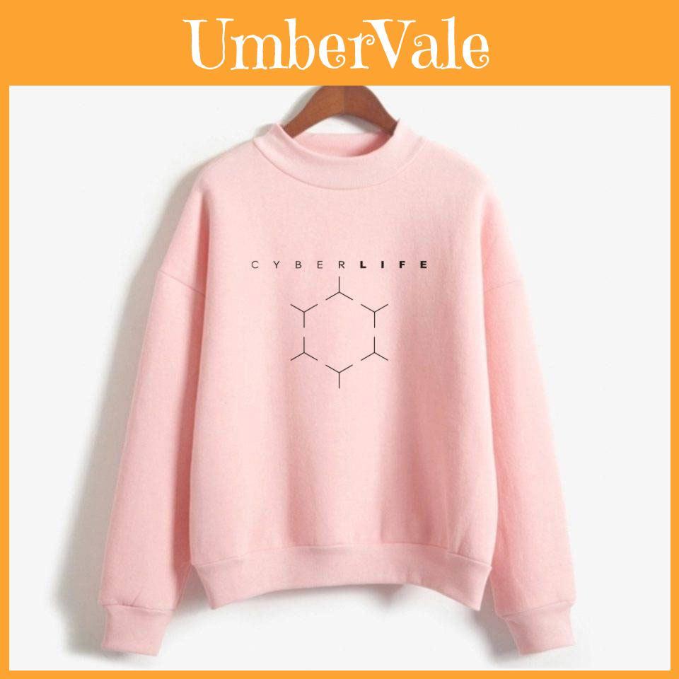 Detroit Become Human 5 Colours 3d High Collar Sweater Hoodies Comfortable Cozy Fit
