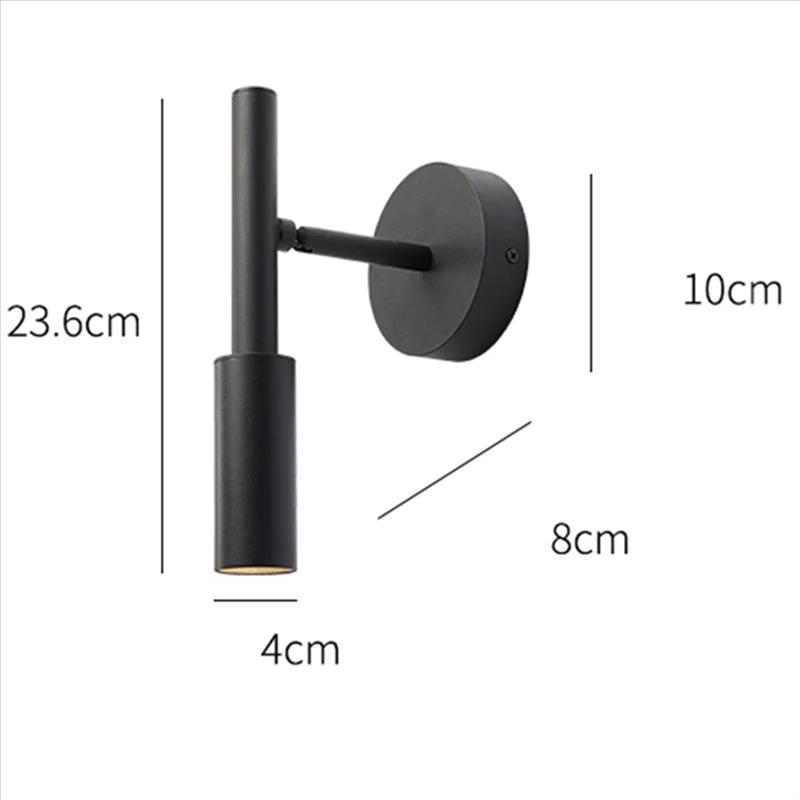 Minimalist Nordic Style Bedroom Background Wall Lamp Bedside Reading Light Study Lighting Design Sense Living Room