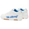 OFF WHITE Out Of Office 'OOO' Niedrige Sneaker zum Gehen Weiß Weiß Dunkelblau SS22 OMIA189S22LEA0030145