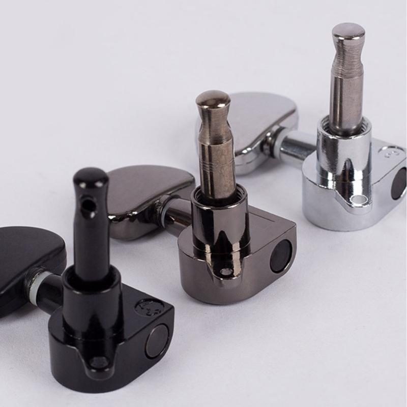 6Pcs Metal Guitar Tunings Pegs 3L3R Machine Head String Tuners Tunings Key Replacement Acoustics Guitar Tuner Enduring
