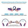 SIMOLIO Kids' Headphones, Bluetooth 5.0, Three-Level Volume Limit, Built-in Microphone, Sharing Port, Volume Control, Wired and Wireless Compatible,