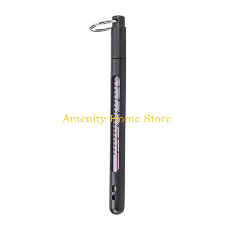 

F26C Outdoor Metal Water flows Thermometers Fly Fishing Water Thermometers Easy Carry Anglers vests Pack Tool Gear Accessories