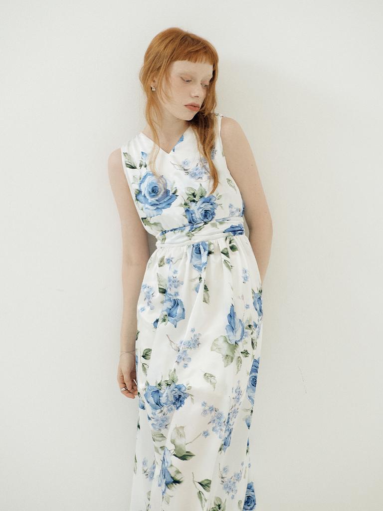 VIA LACTEA Floral Maxi Dress