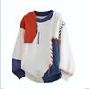 Unisex Color-Block Sweater: Loose Casual Pullover for Autumn/Winter